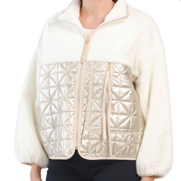 NWT UGG Marlene Quilted Metallic Jacket SIZE XL​​ - Picture 1 of 5